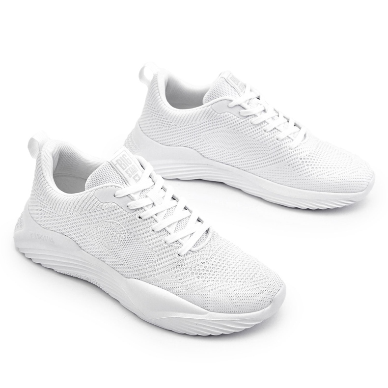 Sneakers sportifs pour hommes mousse Big Star LL174247 blanc blanche 4