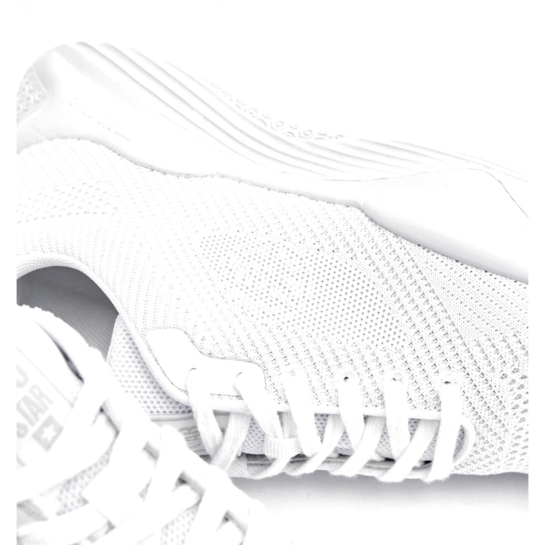 Sneakers sportifs pour hommes mousse Big Star LL174247 blanc blanche 2