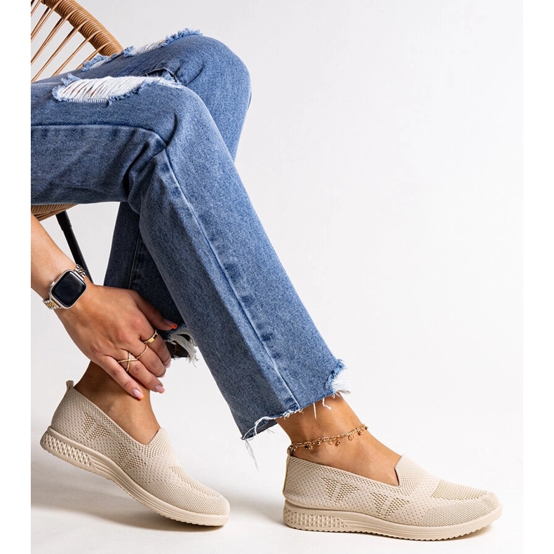 Baskets à enfiler Abadly beiges 1