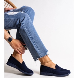 Baskets slip-on Abadly bleu marine 1