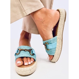 Tongs espadrilles Maters bleu 2