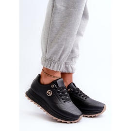 Baskets à plateforme pour femmes noires Rottiana 1