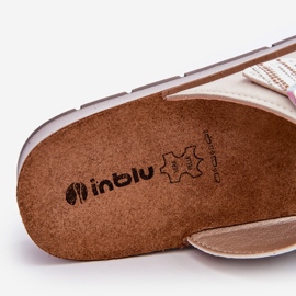 Tongs confortables pour femmes avec boucles Inblu CP000045 Beige 2