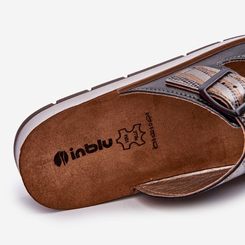 Tongs confortables pour femmes avec boucles Inblu CP000045 Noir le noir 1