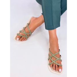 Gomis Tongs en caoutchouc kaki vert 5