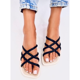 Gomis Tongs en caoutchouc noir le noir 4