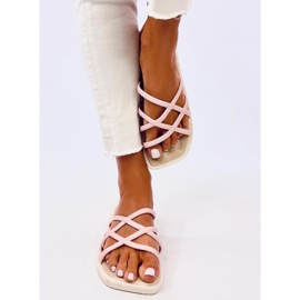 Gomis Tongs en caoutchouc rose 2