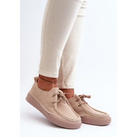 Chaussures Femme Sergio Leone SP021 En Daim Beige 3