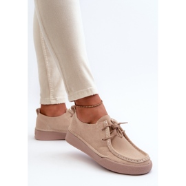 Chaussures Femme Sergio Leone SP021 En Daim Beige 7
