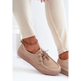 Chaussures Femme Sergio Leone SP021 En Daim Beige 9