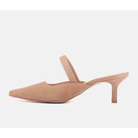 Marco Shoes Les tongs d'Emilian beige 1