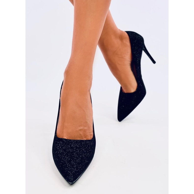 Escarpins femme Anabelle Black irisés noir 1