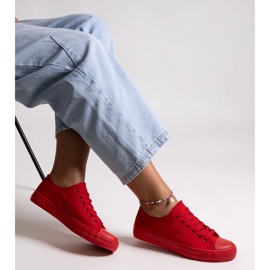 Charmantes baskets Nudar classiques rouge 1