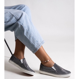 Baskets Lulubah brillantes noires 1