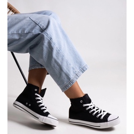 Baskets montantes noires Efren 1