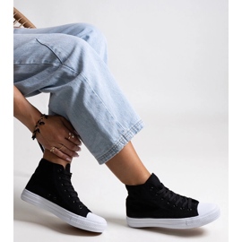 Bez marki Baskets montantes Ghanem noires le noir 1