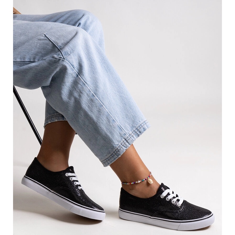 Baskets Merri noires brillantes le noir 1