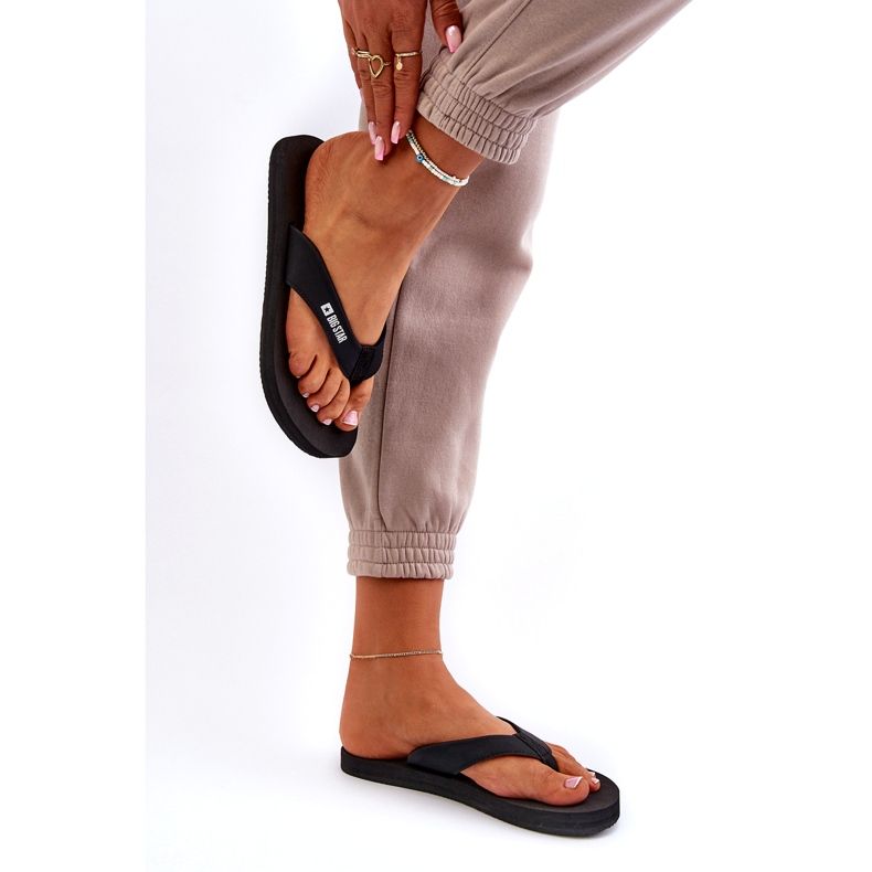 Tongs légères en mousse pour femmes Big Star NN274A718 Noir le noir 3