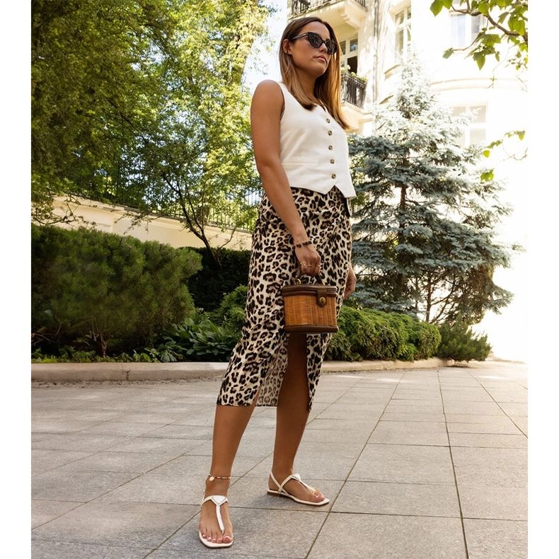 Sandales blanches en éco-cuir Rabina 2