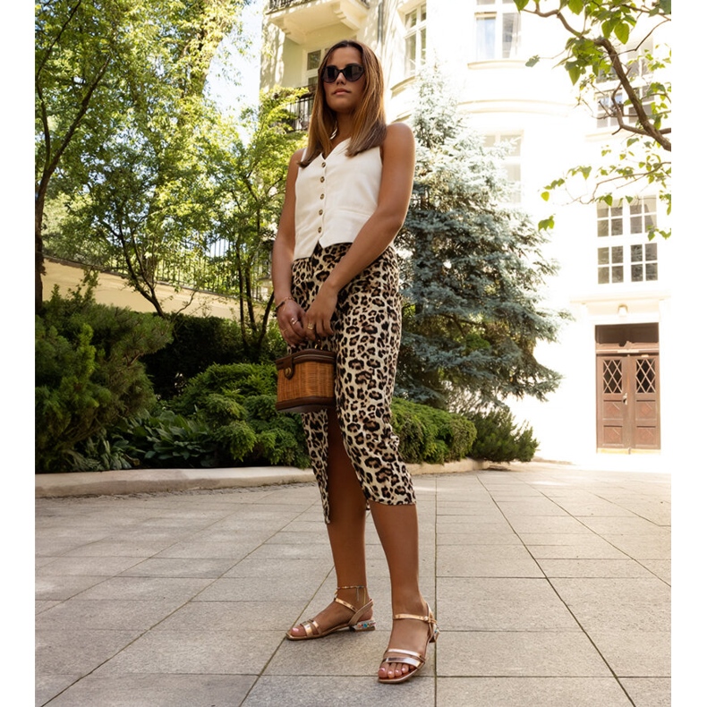 Sandales à talons bas Rababa roses 2