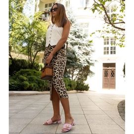 Mules à talons bas Cantara roses 1