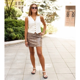 Sandales en cuir écologique beige par Nashida 2 Sandales en cuir écologique beige par Nashida 2