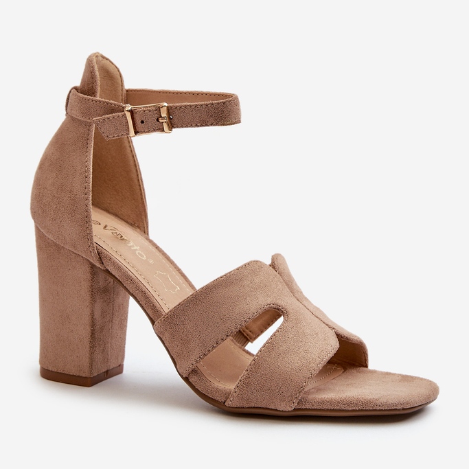 Talons hauts à chameaux en daim à la mode brun 2