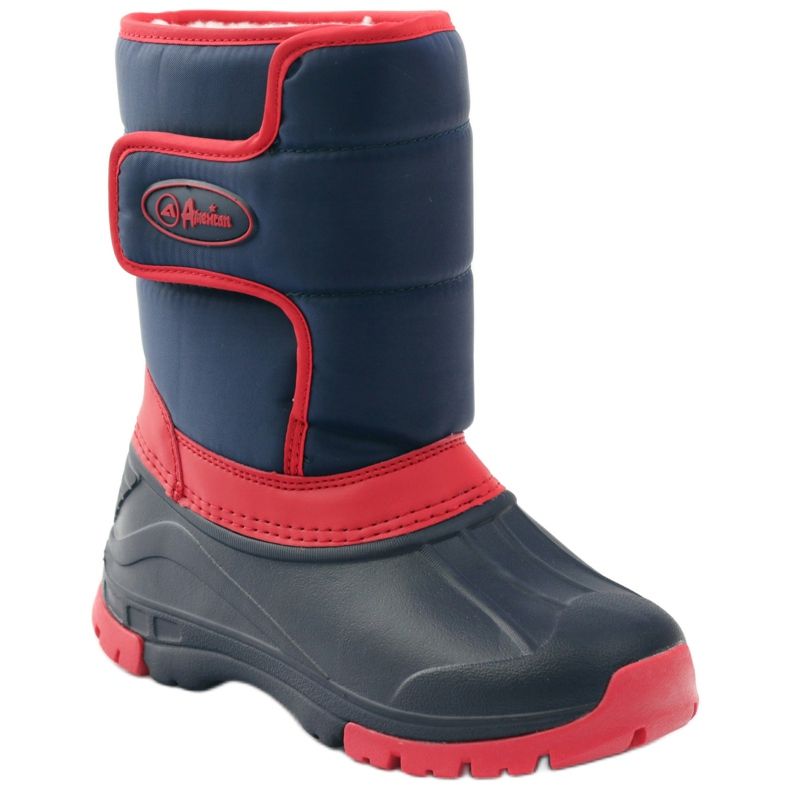 American Club bottes d'hiver super légères américaines rouge bleu marine 1