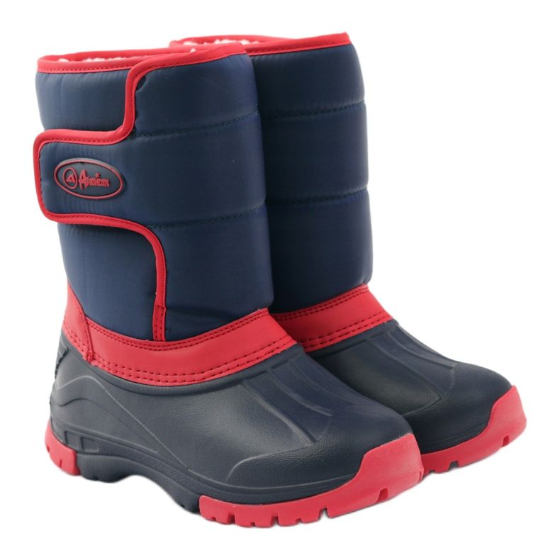 American Club bottes d'hiver super légères américaines rouge bleu marin 4