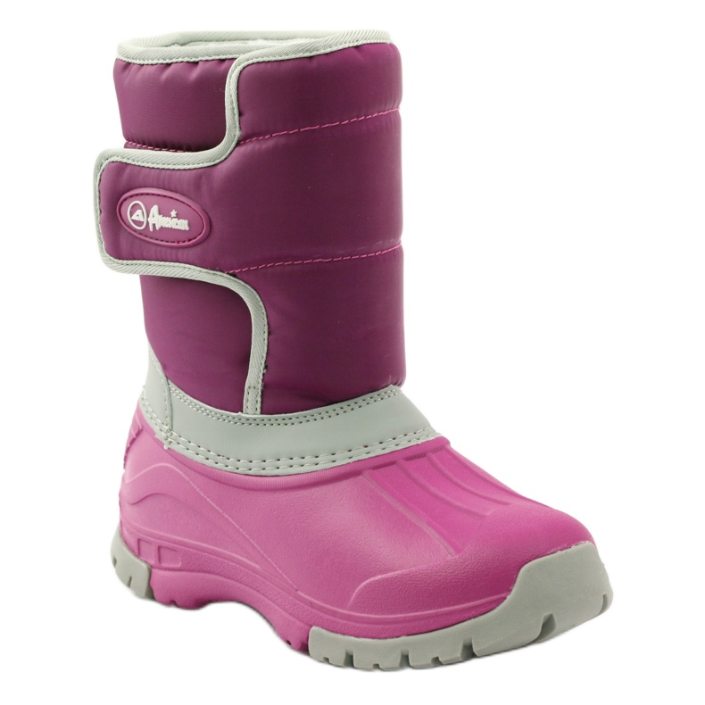 American Club Bottes d'hiver bottes américaines super légères rose gris 1