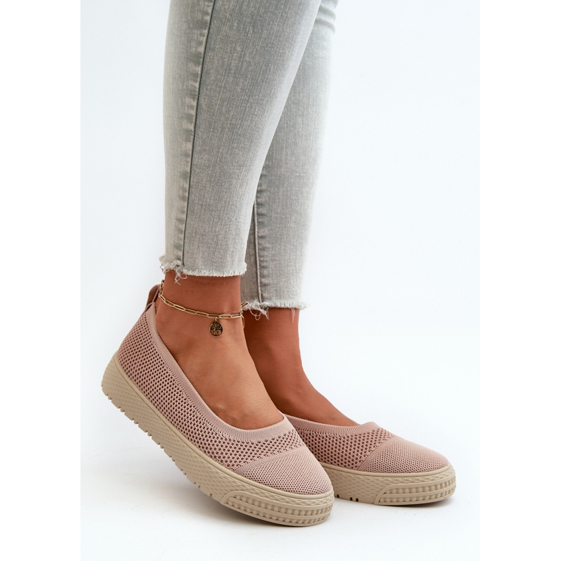Baskets Plateforme Slip-on Femme Rose Pimadea 1