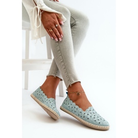 Ballerines à enfiler à fleurs Vennice pour femmes de coloris bleu 6