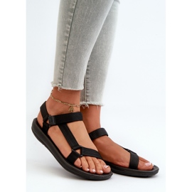 Sandales De Sport Pour Femmes Avec Velcro Noir Vilari 1