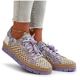 Chaussures en cuir pour femmes Maciejka 05897-05 Violet 11