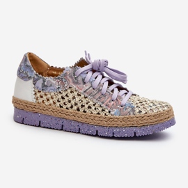Chaussures en cuir pour femmes Maciejka 05897-05 Violet 5
