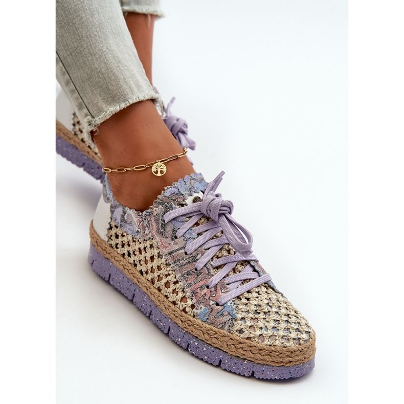 Chaussures en cuir pour femmes Maciejka 05897-05 Violet 2