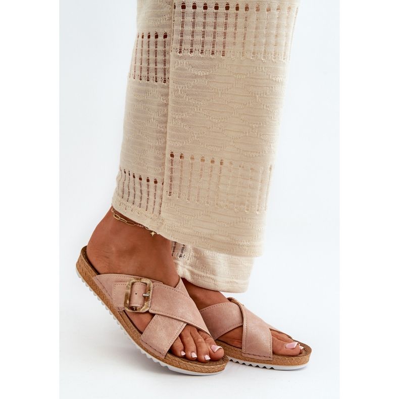 Tongs confortables pour femmes avec boucle Inblu VO000012 Rose clair 2 Tongs confortables pour femmes avec boucle Inblu VO000012 Rose clair 2