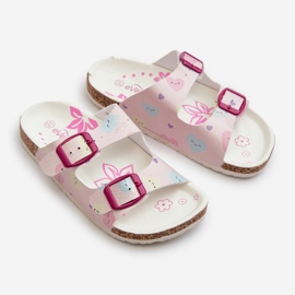 Tongs pour enfants avec boucles coeur, rose Abiding 2 Tongs pour enfants avec boucles coeur, rose Abiding 2