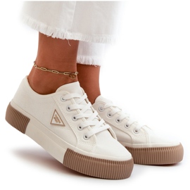 Baskets basses femme blanches Enalae 12