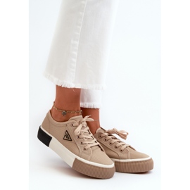 Baskets basses femme marron Enalae brun 2 Baskets basses femme marron Enalae brun 2