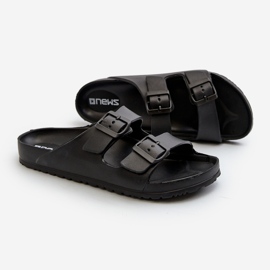 Tongs légères en mousse avec boucles pour hommes, noir Avatara le noir 1