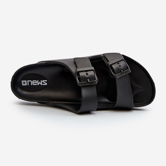 Tongs légères en mousse avec boucles pour hommes, noir Avatara le noir 2