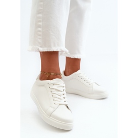 Baskets basses Diunna blanches pour femmes, chaussures de sport en cuir écologique 2