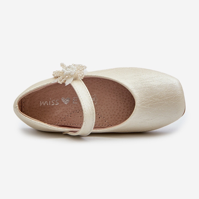 Ballerines enfant à paillettes et fermeture scratch, Beige Jeylin 1 Ballerines enfant à paillettes et fermeture scratch, Beige Jeylin 1