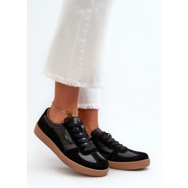 Baskets en cuir pour femmes noires Vinceza 7333 le noir 1