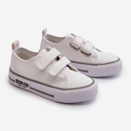 Baskets Velcro Enfant Big Star LL374016 Blanc blanche 1