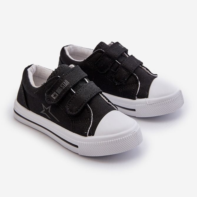 Baskets Velcro Enfant Big Star NN374111 Noir 1