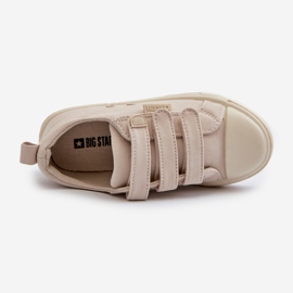 Baskets Velcro Enfant Big Star NN374119 Beige 2
