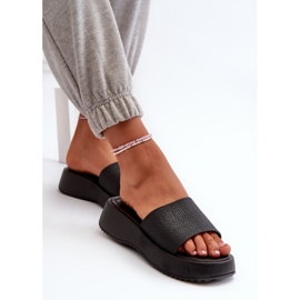 Tongs Pour Femmes Sur Plateforme Et Compensée Noir Vimarils le noir 6