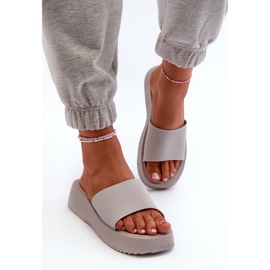Tongs Pour Femmes Sur Plateforme Et Compensée Gris Vimarils 4